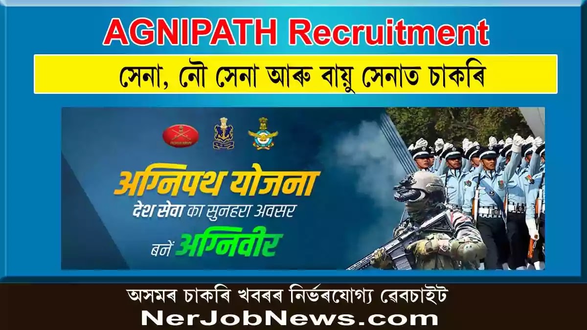 AGNIPATH Recruitment 2022  – 46,000 Agniveer Vacancy in Indian Army, Navy & Air Force