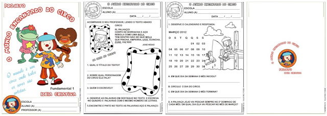 Caderno Projeto Circo Fundamental 1