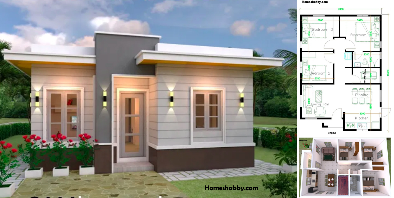  Desain  Denah rumah  Minimalis  Modern  Walaupun Kecil 