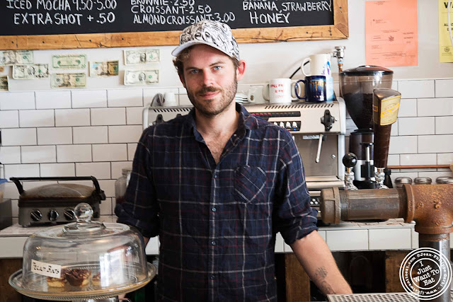 Image of WC Bevan at Little Fox Cafe in Chinatown, NYC, New York