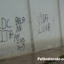 A opinião de policiais sobre pichação em parede com ameaça a PM em Itaporanga
