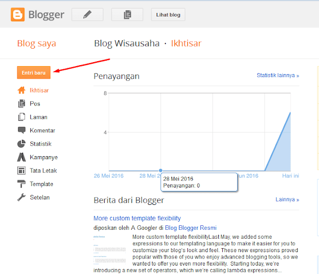 Cara Menulis dan  Memposting Artikel di Blog Lengkap