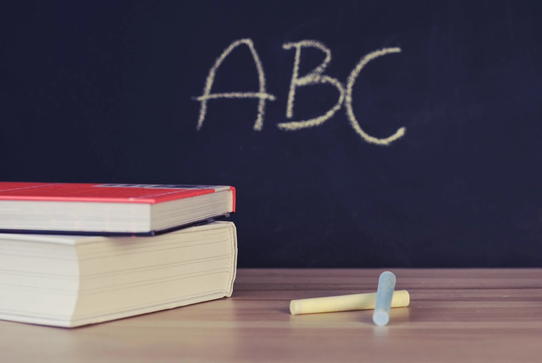 Books and chalk