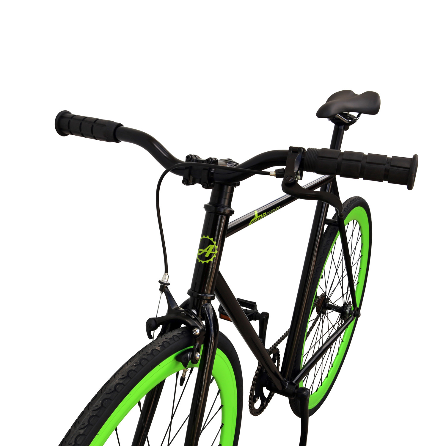 Atir Cycles. Premium Chromoly. Single Speed. Black & Green