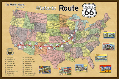 Mapa Ruta 66