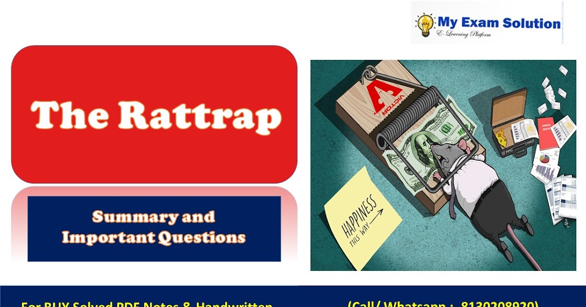 The Rattrap Extra Questions and Answers Class 12 English Flamingo – Learn  Cram