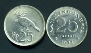 Rp 25 rupiah jigo emisi tahun 1971