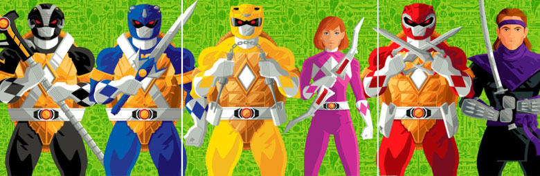 Power Rangers x Teenage Mutant Ninja Turtles Lightning Collection