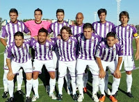 REAL VALLADOLID C. F. - Valladolid, España - Temporada 2011-12 - Raúl Navas, Jaime, Barragán, Nafti, Marc Valiente, Álvaro Rubio; Jofre, Pablo Gómez, Sisi, Dani Aquino y Óscar - 23/07/2011 - C. D. ÍSCAR 0, REAL VALLADOLID 2 (Jofre y Víctor Pérez) - 23/07/2011 - Partido amistoso - Íscar (Valladolid), campo de San Miguel - Primer partido de la pretemporada del ascenso