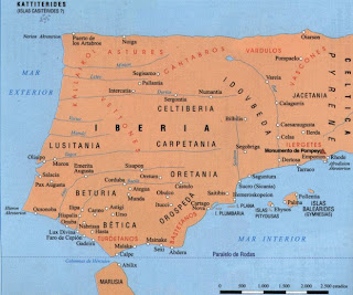 mapa España prerromana