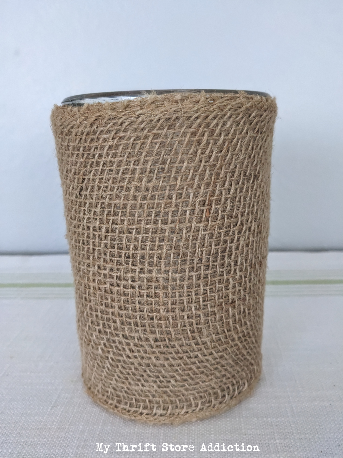 burlap decor makeover