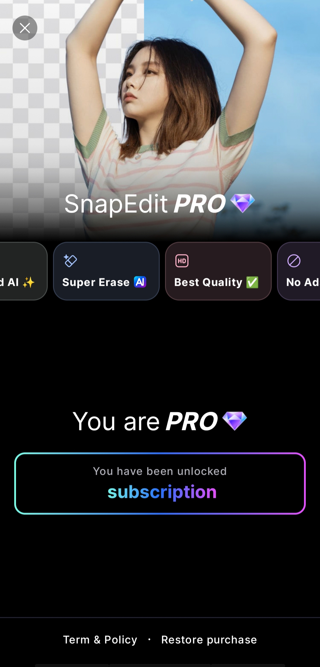 SnapEdit v5.6.4 (Pro Unlocked) for Android