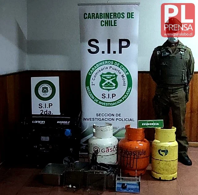 3 detenidos tras robo a puestos de comida en Puerto Montt