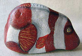 rock painting, fish, Nemo, painted rock