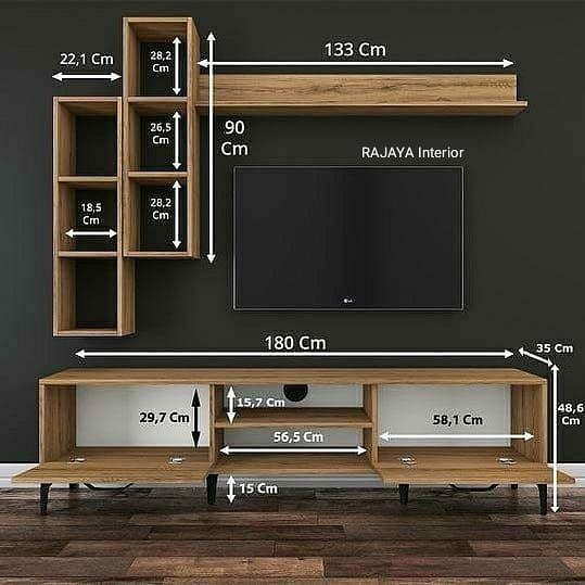 meja rak tv elegan minimalis makassar