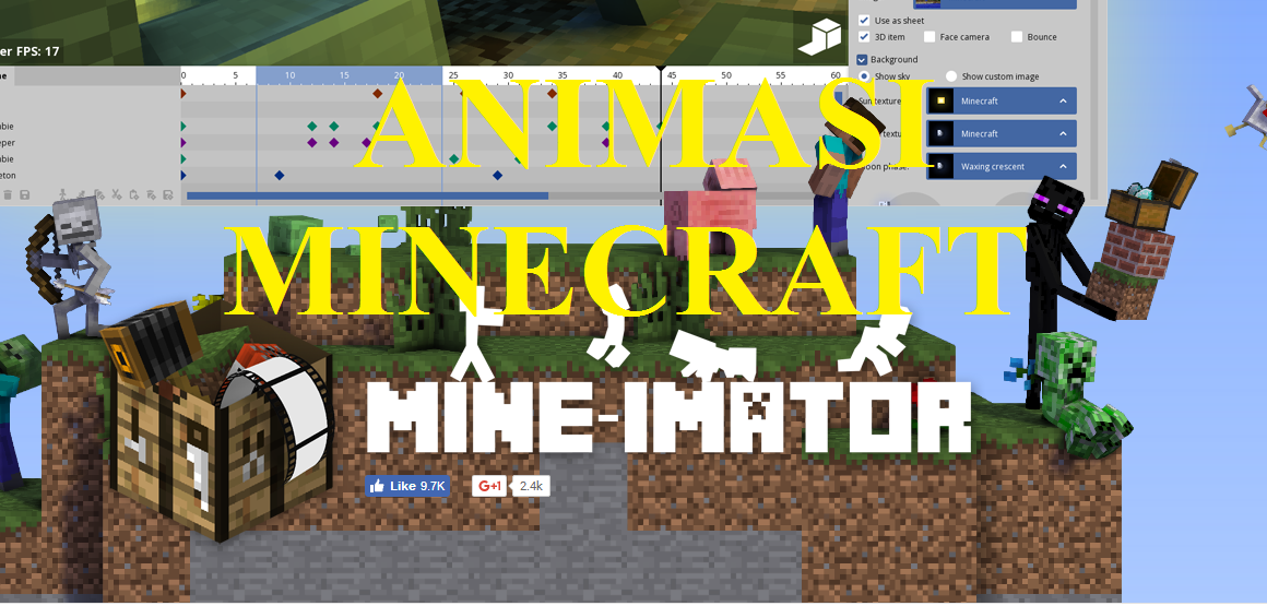 Membuat animasi  Minecraft  Mudah dengan Mine imator 