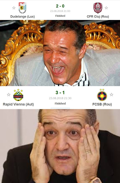 Gigi Becali după ultimele înfrângeri ale echipelor românești în Europa League