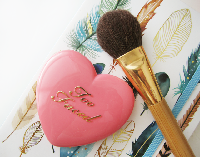 too faced love flush blush in love hangover review and swatch