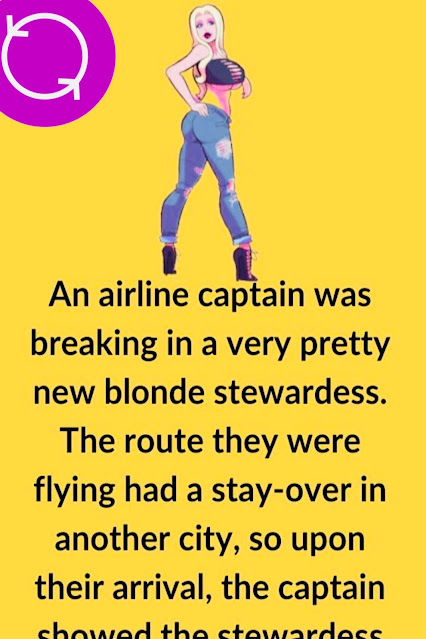 The Airline Captain and the New Blonde Stewardess