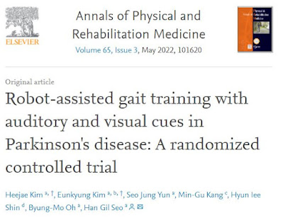 (Walkbot) Robot-assisted gait training with auditory and visual cues in Parkinson's disease