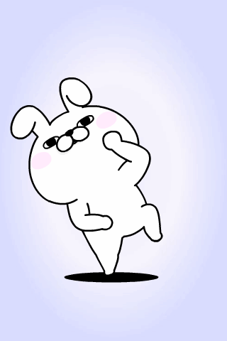 Line Official Stickers Rabbit 100 Moving Backgrounds Example With Gif Animation
