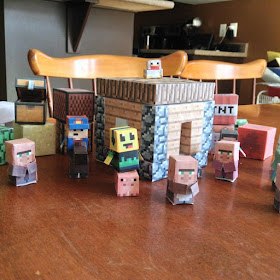 Minecraft papercrafts