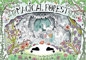 Magical Forest: Color and Create Your Own Beautiful 3D Scenes