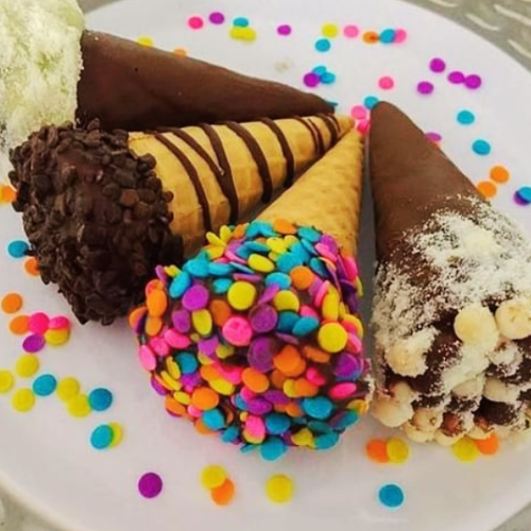 Cones Trufados Como Fazer com Recheio de Chocolate