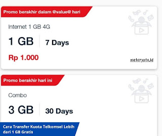 Cara Transfer Kuota Telkomsel Lebih dari 1 GB Gratis