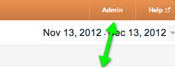 Google Analytics Admin Panel
