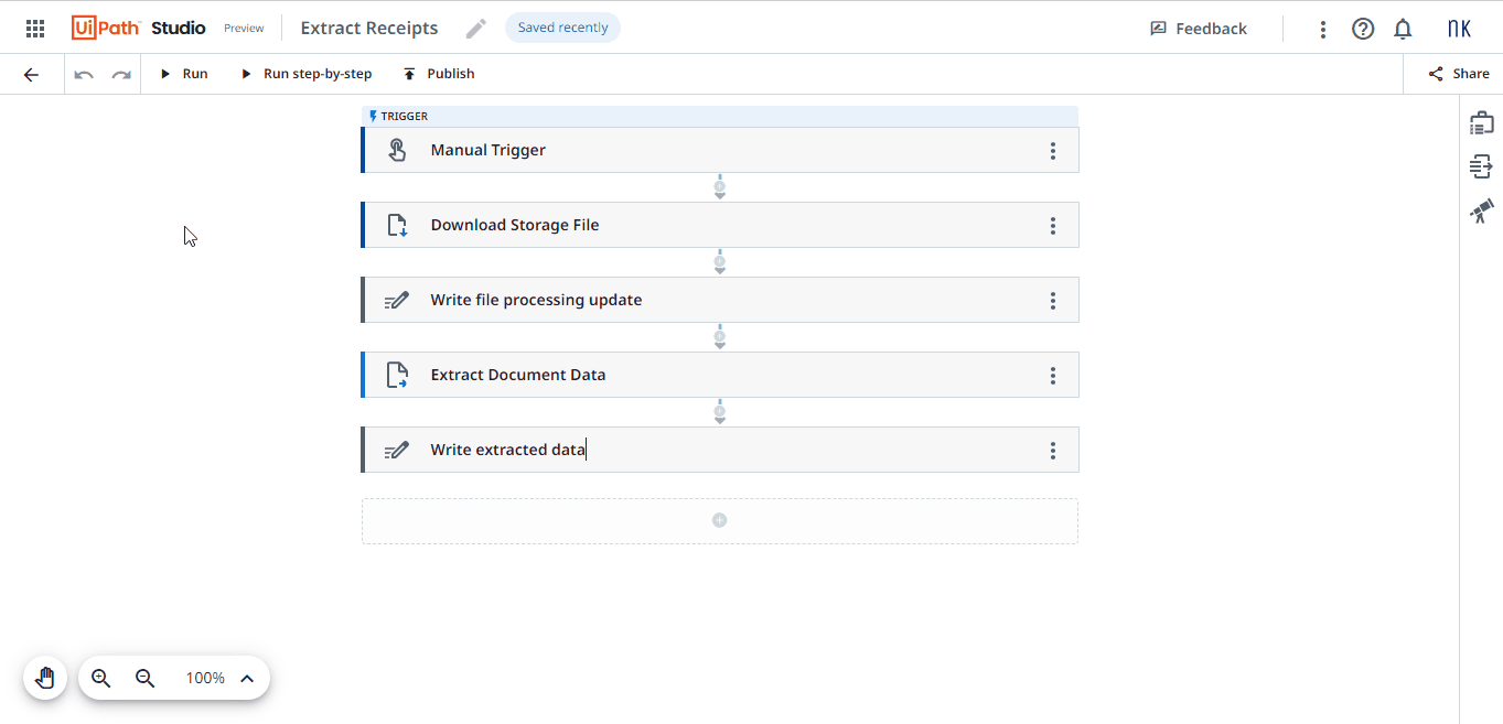 Run Output Document Extraction UiPath by nmnithinkrishna