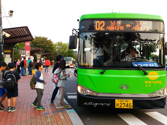 Jalan-Jalan ke Namsan Seoul Tower (남산서울타워) naik shuttle bus