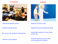 Teacher Vs Guru: A teacher instructs you, A Guru constructs you  