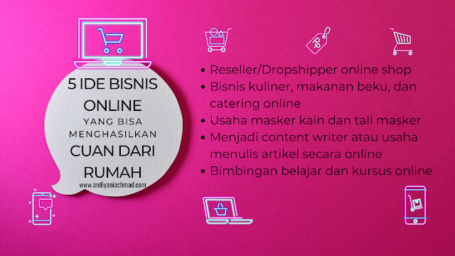 tru membuat banyak orang yang makin kreatif untuk bertahan hidup dengan membuat ide usaha rumahan yang bisa jadi peluang menghasilkan uang. So here it is 5 ide usaha online yang bisa menghasilkan cuan dari rumah, shall we start now…