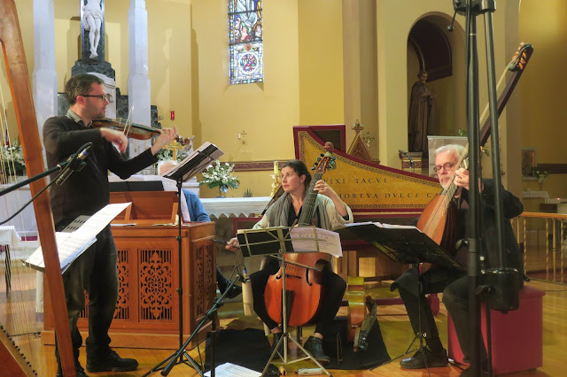 The Emperor's Fiddler recording sesson - David Irving, John O'Donnell, Laura Vaughan, Tommie Anderson