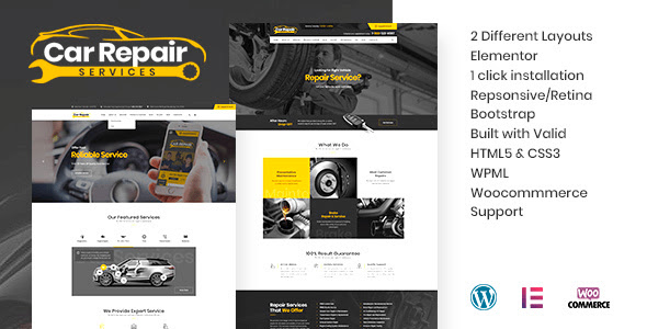 Car Repair Services and Auto Mechanic WordPress Theme