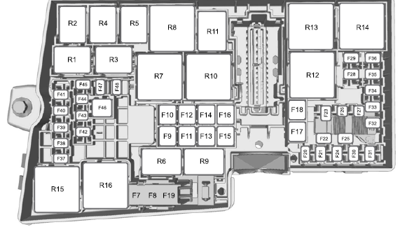 Engine Compartment Fuse Box Diagram