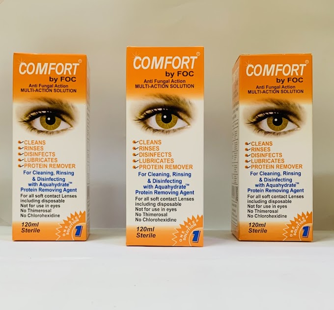 Comfort contact lens solution 