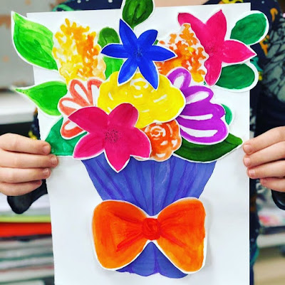 Flower arts & crafts for kids. Открытки и поделки Цветы своими руками вместе с детьми.