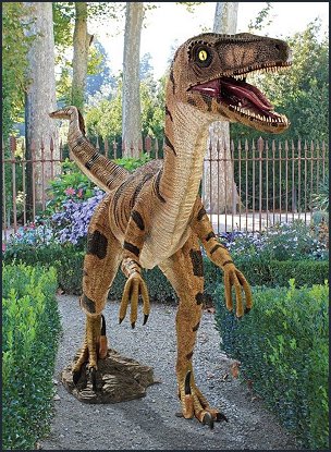 dinosaur props Velociraptor Jurassic-sized Dinosaur Statue