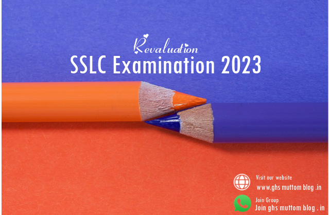 SSLC Result  2023 :Apply for Revaluation |  Revaluation  Result