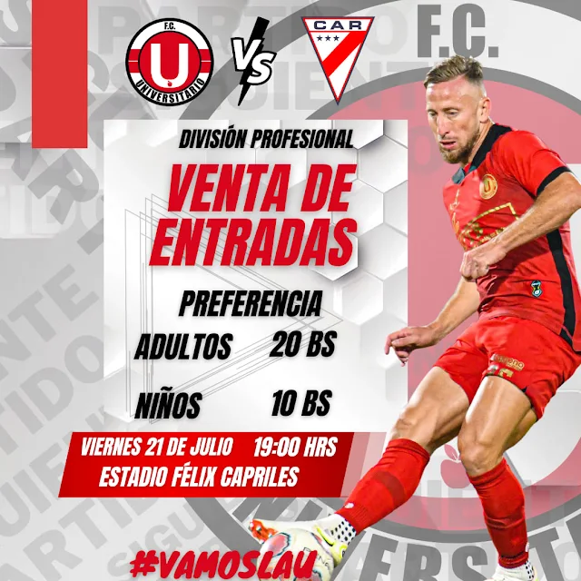 Venta de Entradas Universitario de Vinto vs Always Ready