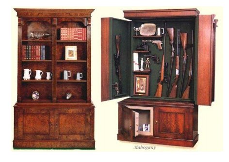 diy hidden gun cabinet