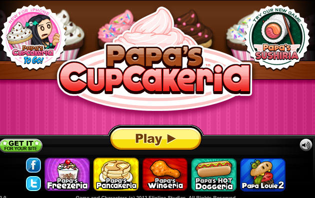 Game làm bánh nướng - Papa's Cupcakeria