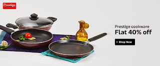 Prestige Cookware flat 40% off - Flipkart