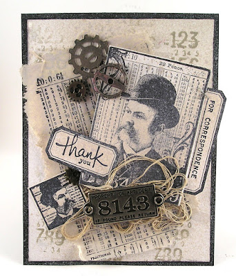 Darkroom Door Lots of Labels Rubber Stamp Set  Number Medley