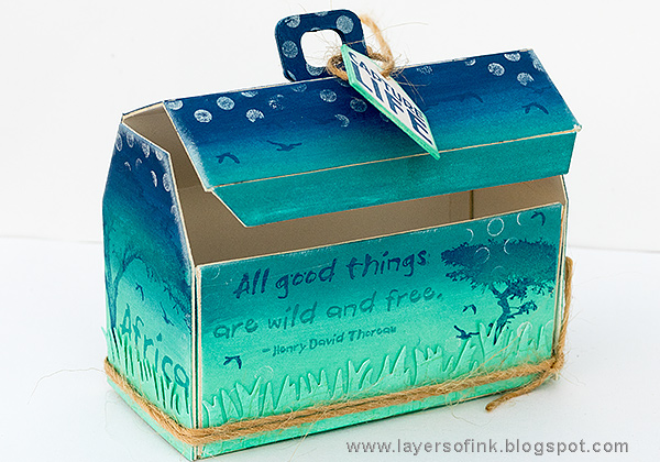 Layers of ink - Ombré Toolbox Tutorial by Anna-Karin with Eileen Hull Sizzix Toolbox die.