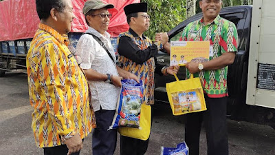 Kecamatan Sadaniang Terima Bantuan Ratusan Paket Sembako