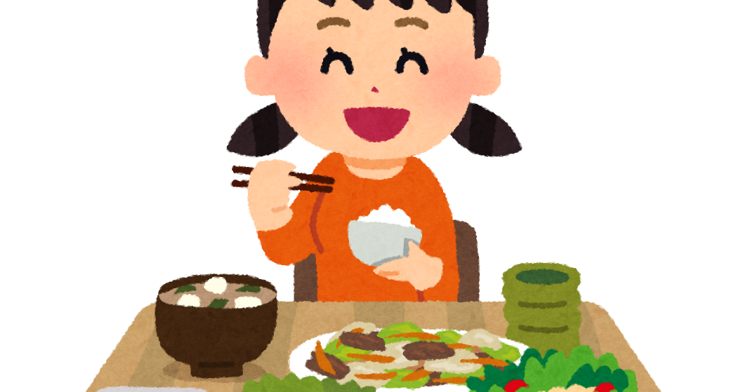 食事をしている女の子のイラスト かわいいフリー素材集 いらすとや