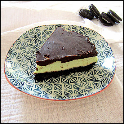 Hors table de Pauline - Gâteau à la menthe et au chocolat.